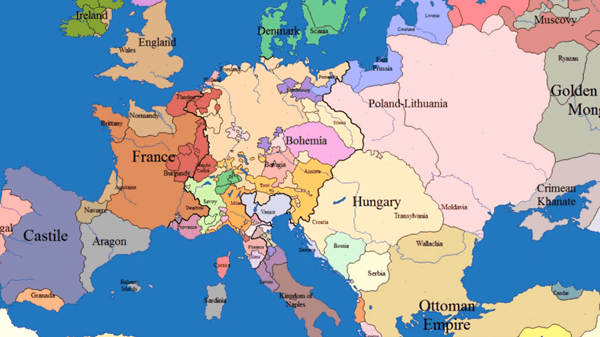 I cambiamenti dei confini europei nell’ultimo millennio riassunti in 3 minuti 